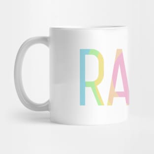 colorful Rawr Mug